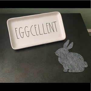 Rae Dunn EGGCELLENT tray typewriter font ✨